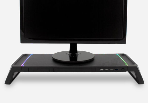 Elevador soporte de monitor deep gaming con hub usb - Imagen 2