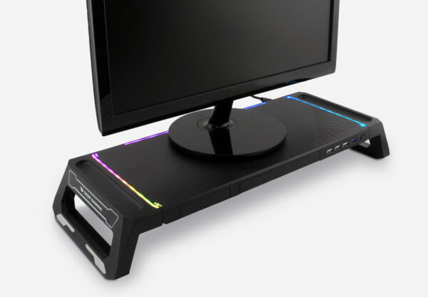 Elevador soporte de monitor deep gaming con hub usb - Imagen 3