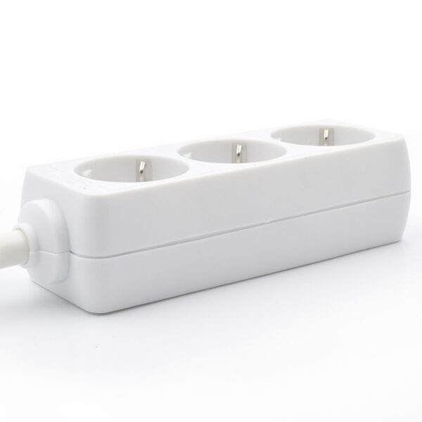 Regleta ewent 3 tomas shucko y 1.5 metros de cable blanco - Imagen 3
