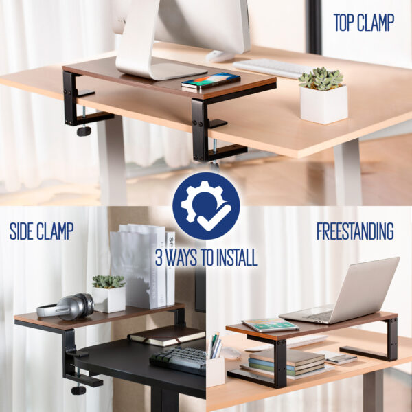 Elevador soporte monitor ewent ew1547 con abrazadera - Imagen 3