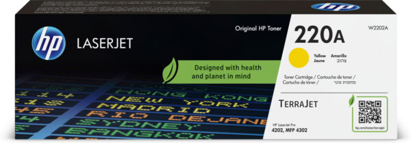 Toner hp 220a w2202a amarillo