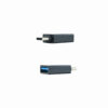 Adaptador usb tipo a a usb tipo c nanocable negro - hembra -  macho - Imagen 2