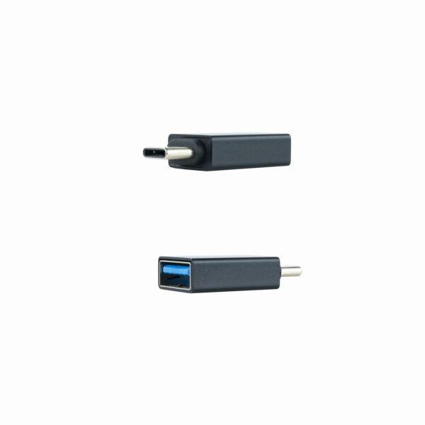 Adaptador usb tipo a a usb tipo c nanocable negro - hembra -  macho - Imagen 2