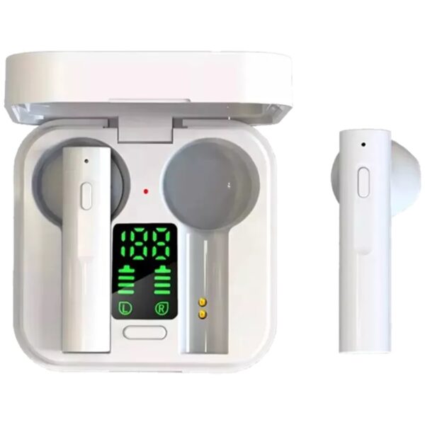 Auricular bluetooth denver tws - 62 - blanco - panel solar - Imagen 2