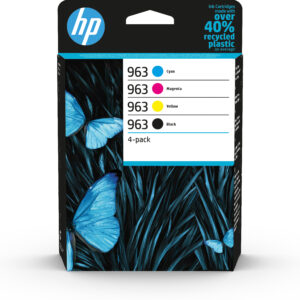 Pack hp 4 cartuchos 963 negro - cian - magenta - amarillo