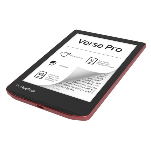 Libro electronico ebook pocketbook verse pro ereader 6 pulgadas 16 gb rojo - passion red - Imagen 3