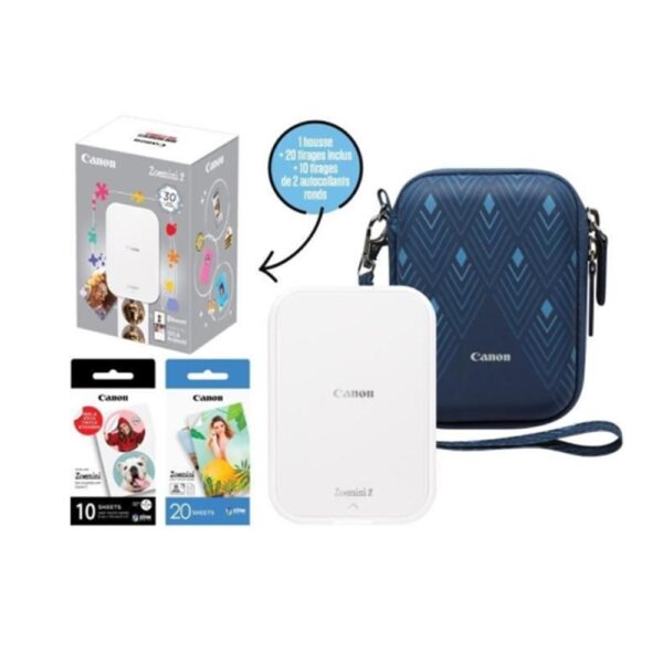 Impresora canon zoemini 2 blanca + 30p + acc - Imagen 2
