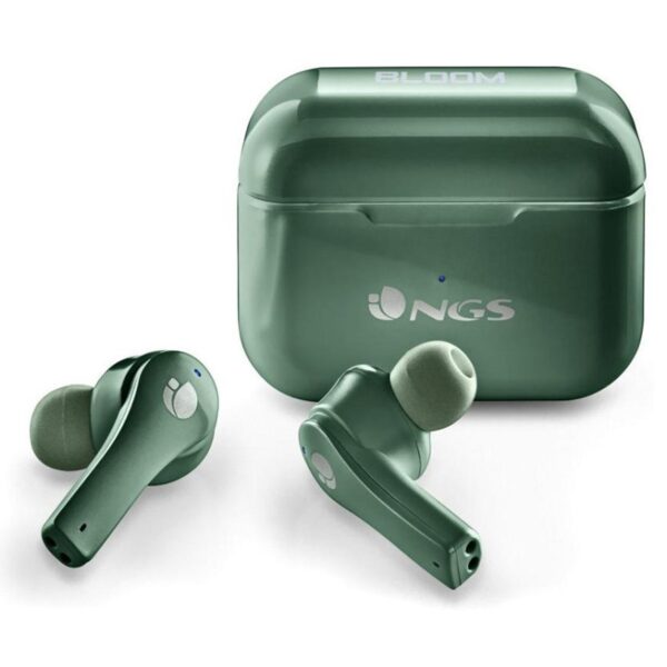 Auriculares inalambricos ngs artica bloom green bluetooth 5.1 + estuche de carga - verde - Imagen 2