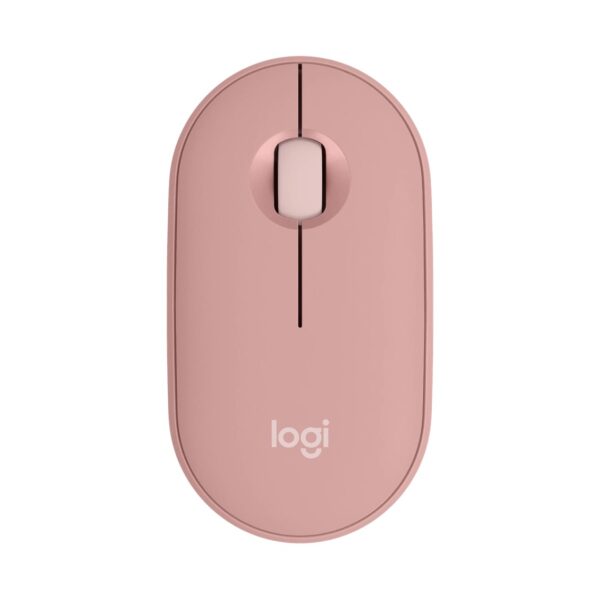 Raton inalambrico pebble mouse 2 m350s rosa bluetooth