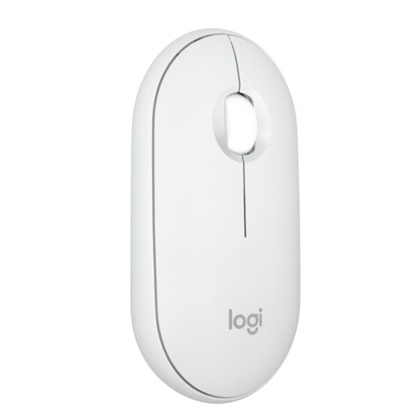 Raton inalambrico pebble mouse 2 m350s blanco bluetooth - Imagen 2