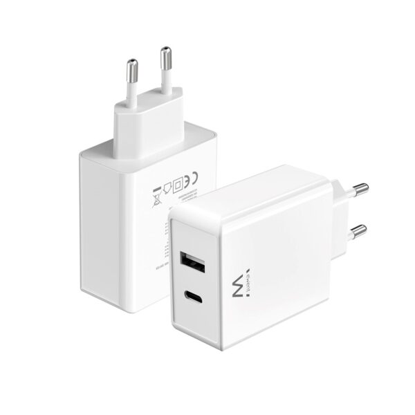 Cargador ewent ew1328 45w usb tipo a - usb tipo c - Imagen 2