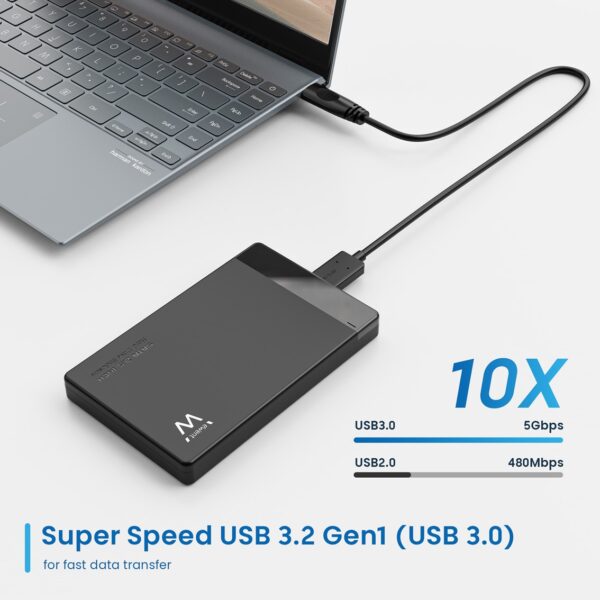 Carcasa disco duro ewent ew7049 2.5 pulgadas usb tipo b negra - Imagen 3