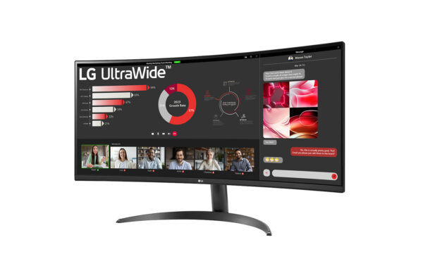 Monitor led lg 34wr50qc - b 34 pulgadas 3440 x 1440 5ms hdmi displayport gaming - Imagen 2