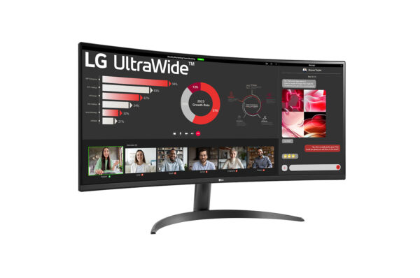 Monitor led lg 34wr50qc - b 34 pulgadas 3440 x 1440 5ms hdmi displayport gaming - Imagen 3