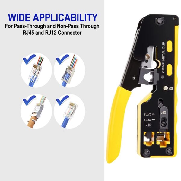 Crimpadora ewent ew9006 para cat.5e - cat.6 - cat.6a - cat.7 - rj11 - rj12 - Imagen 2