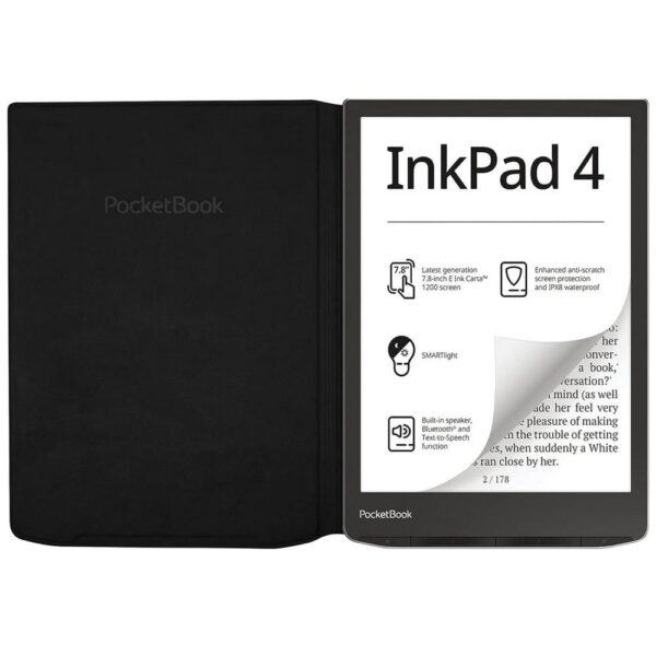 Pocketbook funda 743 flip cover negro version ww para inkpad 4 - inkpad color 2 y 3 - Imagen 3