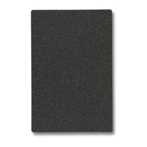 Lamina trasera de personalizacion glitter qcharx pack 5 unidades negro