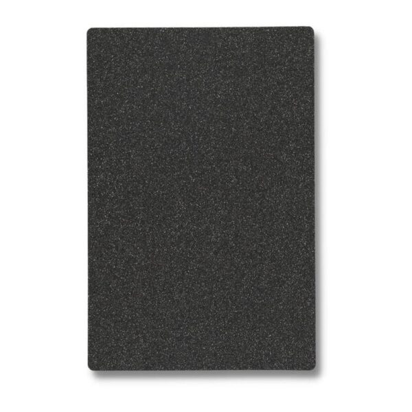 Lamina trasera de personalizacion glitter qcharx pack 5 unidades negro