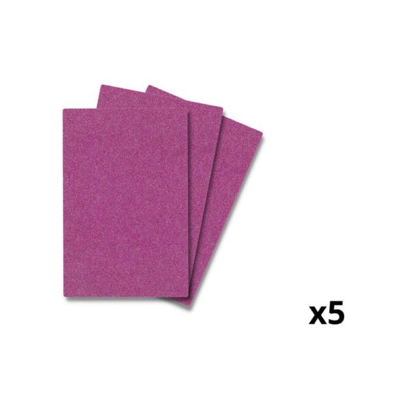 Lamina trasera de personalizacion glitter qcharx pack 5 unidades rosa - Imagen 2
