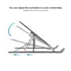 Soporte - base elevador tooq para portatil tablets libros gris - Imagen 2