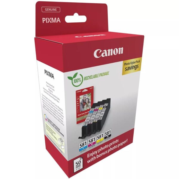 Multipack canon cli 581 bk - c - m - y - Imagen 2
