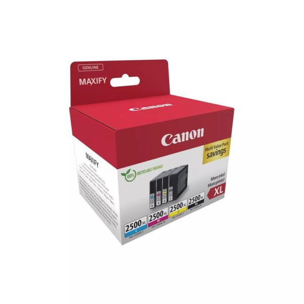 Multipack canon pgi - 2500xl bk -  c -  m -  y - Imagen 2