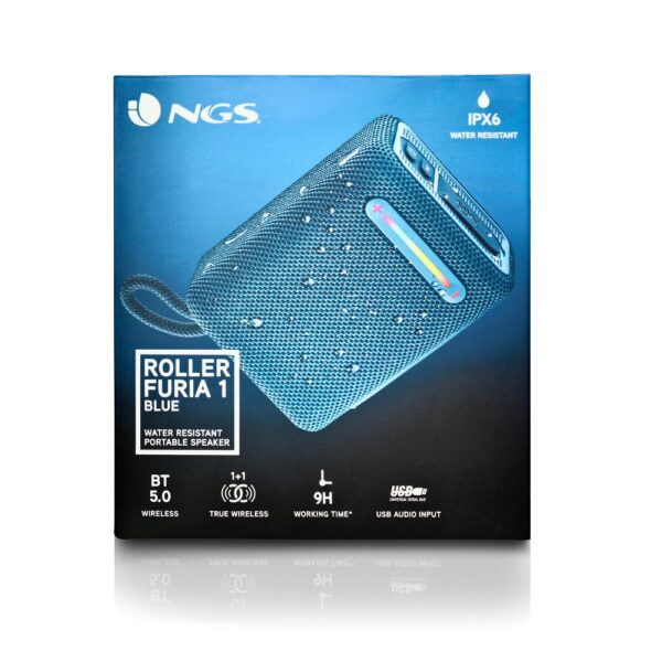Altavoz bluetooth ngs roller furia 1 azul - Imagen 3