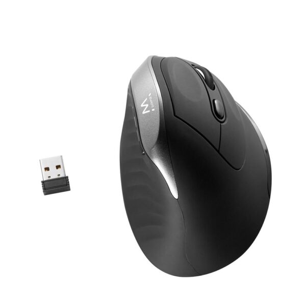 Raton ergonomico inalambrico ewent ew3229 gris - Imagen 3