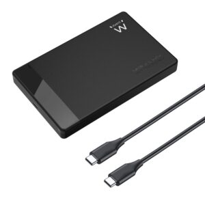 Caja disco duro ewent ew7073 2.5 pulgadas usb tipo c negro