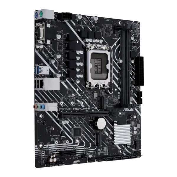 Placa base asusprime h610m - e d4 - csm socket 1700 ddr4 x2 max 64gb 3200mhz hdmi d - sub displayport matx - Imagen 2