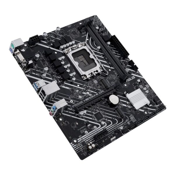 Placa base asusprime h610m - e d4 - csm socket 1700 ddr4 x2 max 64gb 3200mhz hdmi d - sub displayport matx - Imagen 3