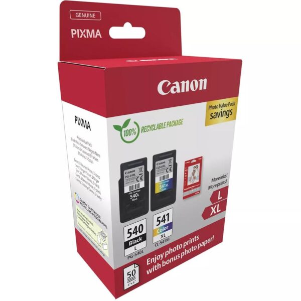 Multipack canon pg - 540l - cl - 541xl + papel fotografico - Imagen 2