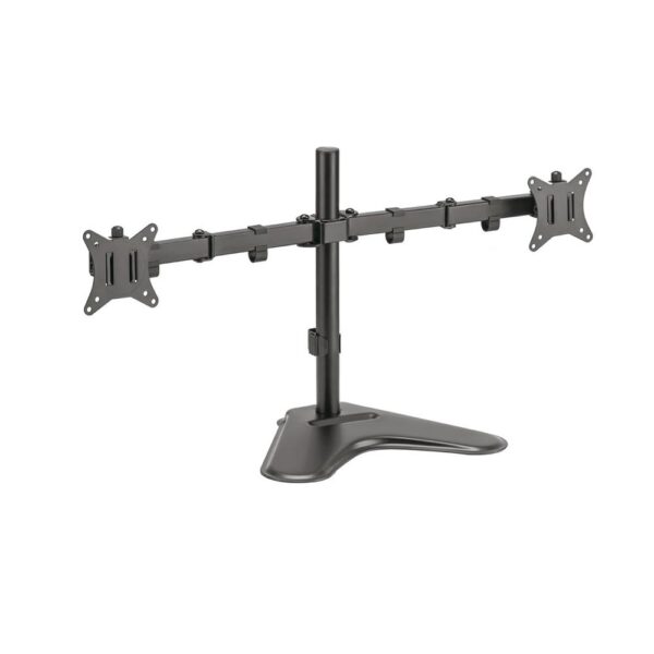 Soporte mesa monitor doble fonestar vesa hasta 32 pulgadas 100x100 max 18kg - Imagen 2