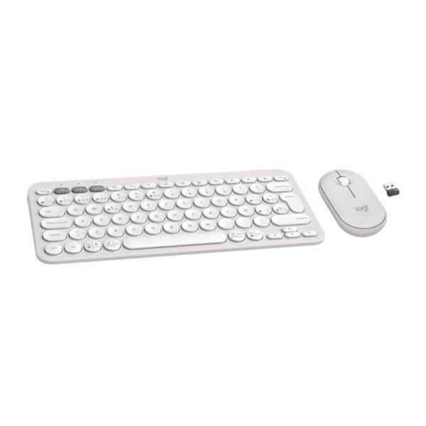 Teclado + mouse logitech pebble 2 combo inalambrico blanco - Imagen 2