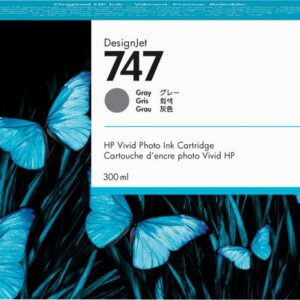 Cartucho tinta hp gris 747 300 ml