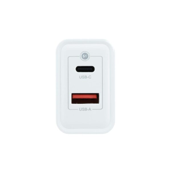 Cargador usb de pared coolbox 45w usb tipo a - usb tipo c - Imagen 2