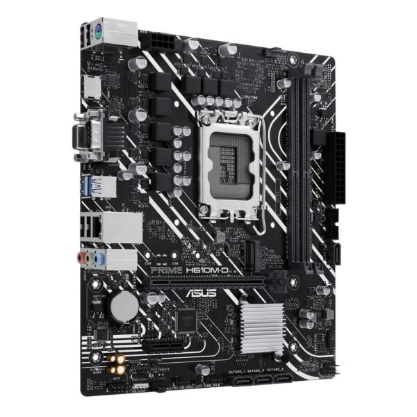 Placa base asus intel prime h610m - d socket 1700 ddr5 x2 max 96gb 4800mhz d - sub hdmi matx - Imagen 3