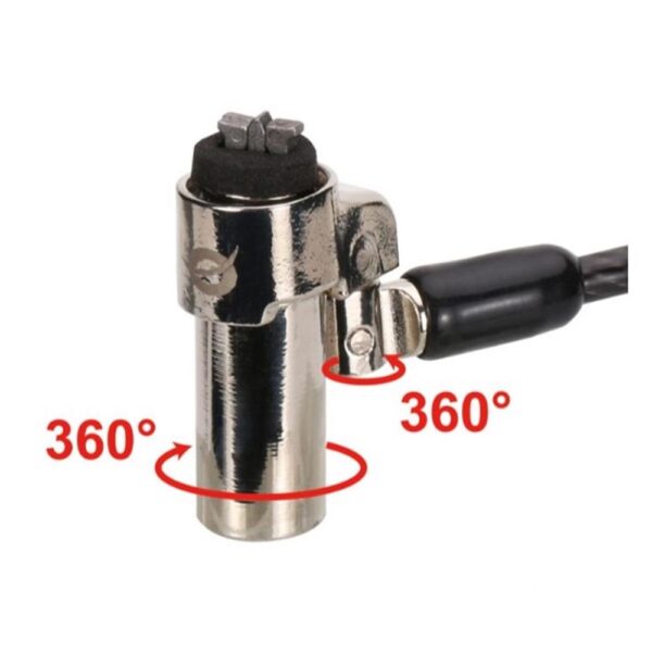 Cable seguridad conceptronic nano por llave para portatiles 1.8m - Imagen 3
