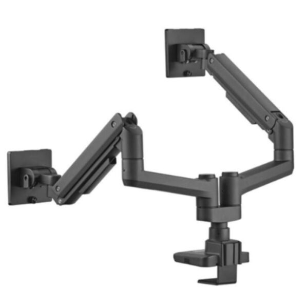 Soporte mesa equip vesa hasta 35 pulgadas 100x100 max 20kg doble pantalla negro - Imagen 3