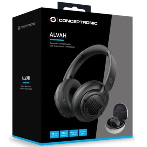 Auriculares conceptronic alvah02b inalambrico negro - Imagen 3