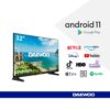 Tv daewoo 32 pulgadas led hd ready - 32dm63ha - android smart tv - Imagen 3