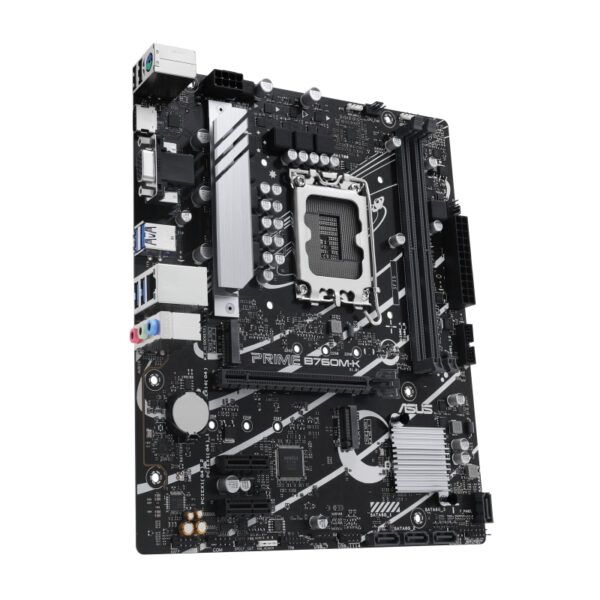 Placa base asus intel prime b760m - k socket 1700 ddr5 x2 max 96gb hdmi d - sub matx - Imagen 2