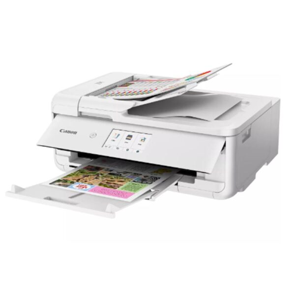 Multifuncion canon pixma ts9551ca inyeccion color a3 -  blanca -  red -  wifi -  duplex impresion -  adf -  tintas independientes -  lcd tactil - Imagen 3