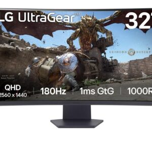 Monitor led lg curvo 32gs60qc 31.5 pulgadas 2560x1440 1ms hdmi displayport