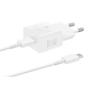 Cargador samsung ep - t2510xwegeu usb tipo c blanco 25w cable incluido