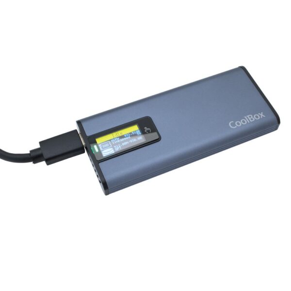 Mini carcasa disco duro ssd coolbox coo - mcm - m2f m.2 nvme y sata usb3.2 gen2 - Imagen 2