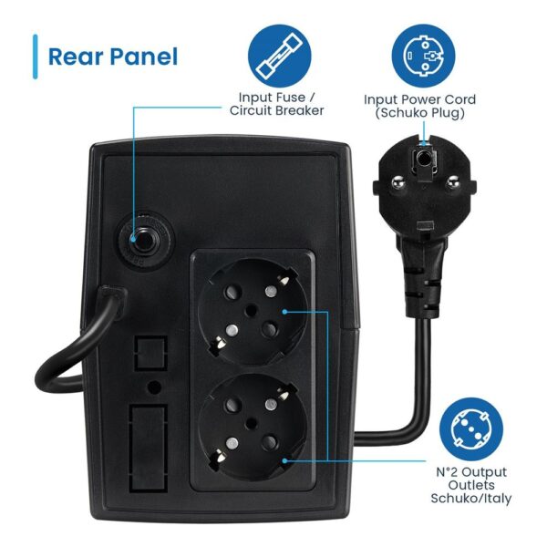 Sai ewent ew3995 780va - 390w avr - Imagen 3