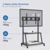 Soporte suelo con ruedas ewent vesa hasta 120 pulgadas 1000x600mm max 120kg - Imagen 3