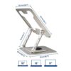 Soporte mesa ewent para portatil 17.3 pulgadas rotacion 360º - Imagen 2