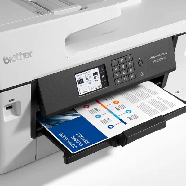 Multifuncion brother inyeccion color mfcj6540dwe fax -  a3 -  28ppm -  256mb -  usb -  red -  wifi -  wifi direct -  duplex impresion y copia -  bandeja entrada 250 hojas -  adf 50 hojas - Imagen 2
